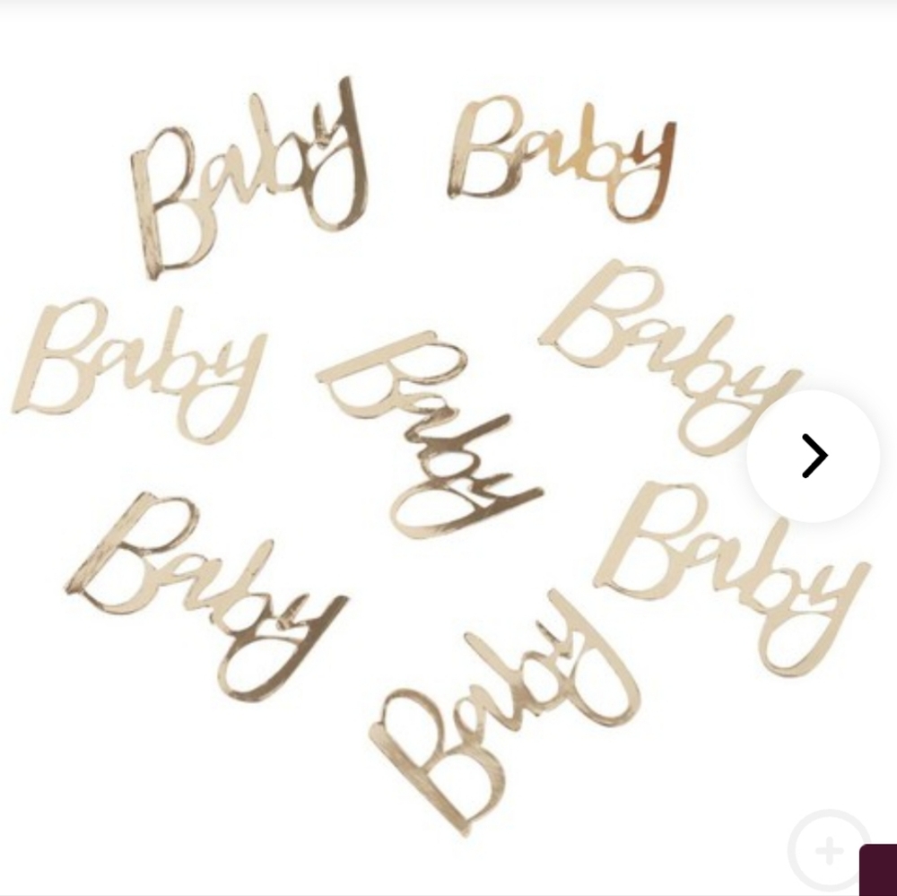 Ginger Ray Oh Baby Gold Confetti